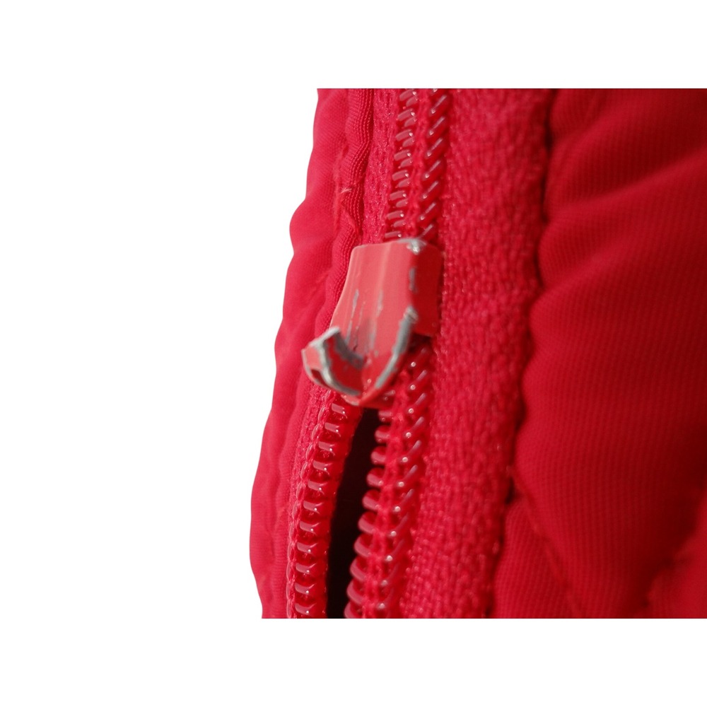 Vera Bradley Quilted Microfiber Backpack Small Red Excellent Diamond Flap - Picture 9 of 9